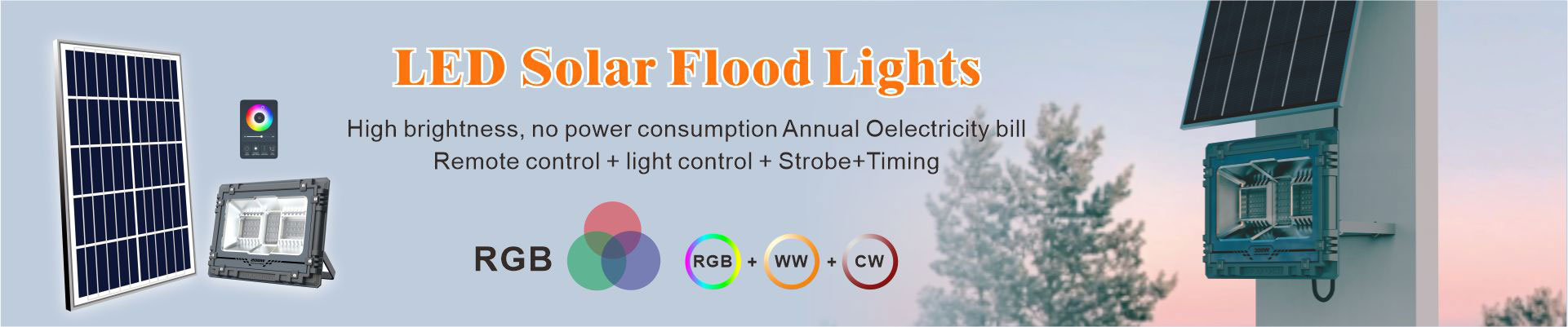 LED Solar Flood Lights