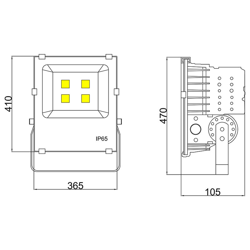 200w outdoor led basketball court flood lights