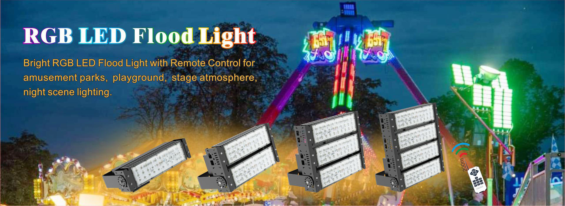 rgb led flood light